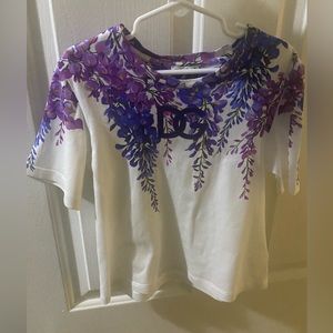 Dolce & Gabbana girls floral vine print T-shirt size 6